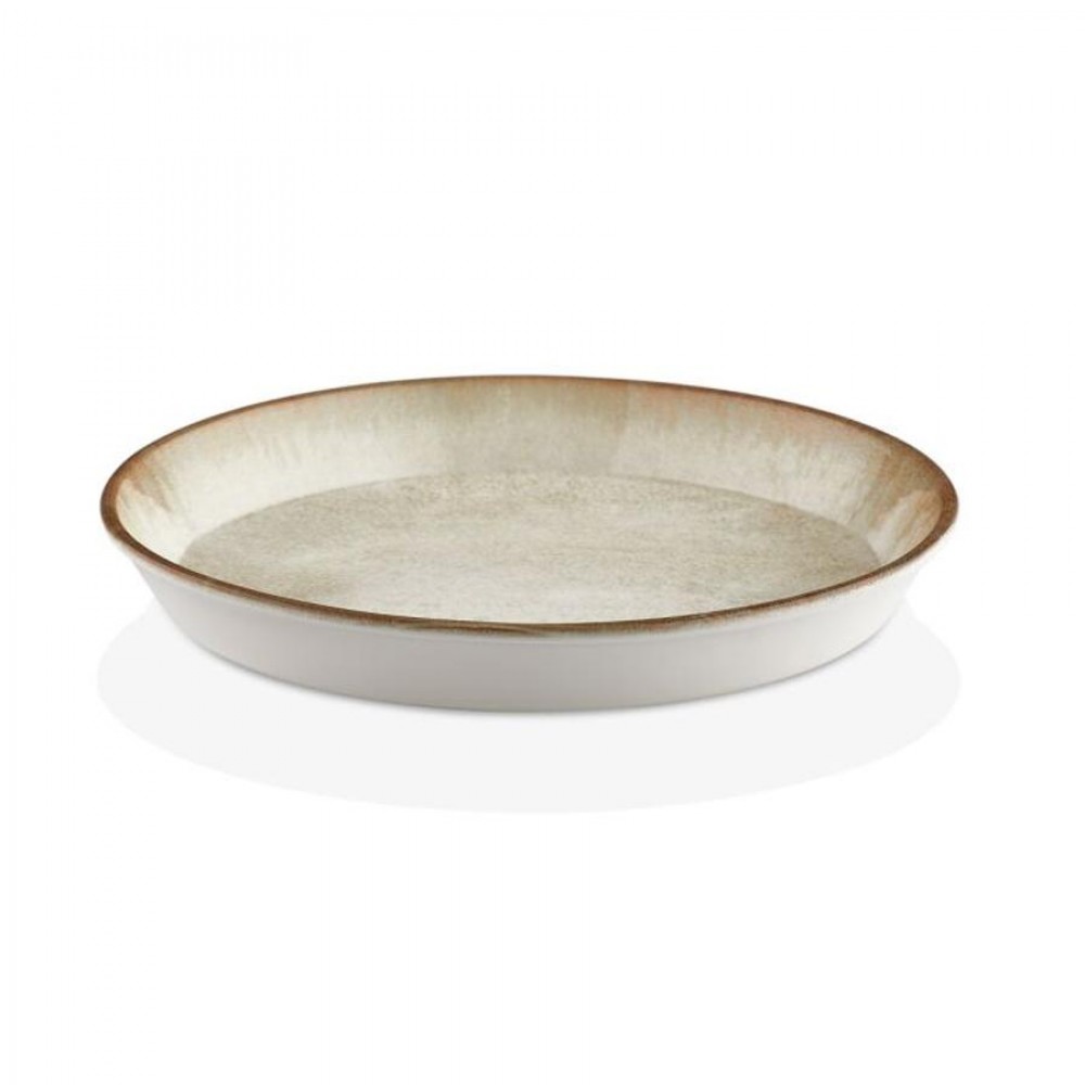 Smooth vegan prezentációstál 25 cm, sárga