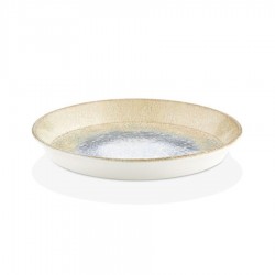 Smooth vegan prezentációstál 25 cm, sárga - kék