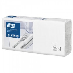 Szalvéta TORK Lunch 1/4 3 rétegű 33x33 cm (#150) /fehér/