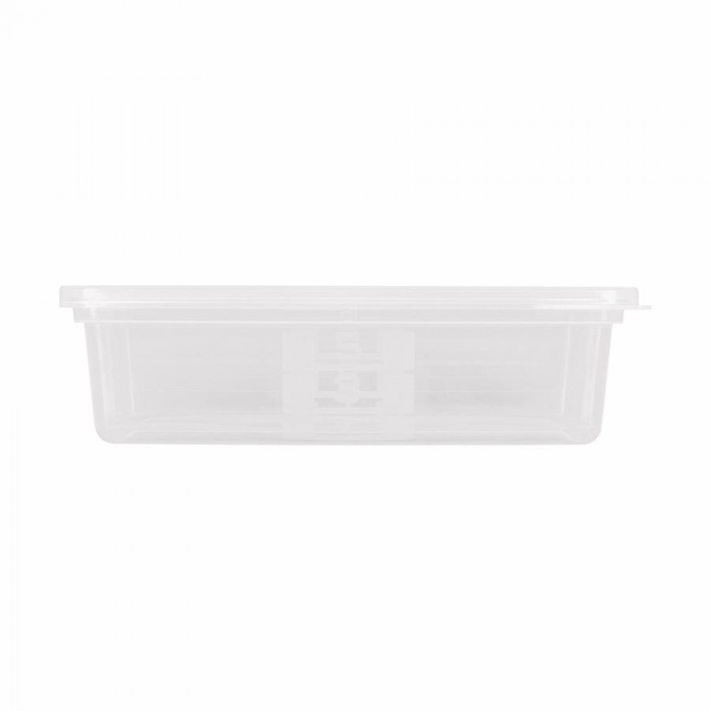 Többször használható ételhordó 0,5 liter mikrózható/fagyasztható, áttetsző fedővel