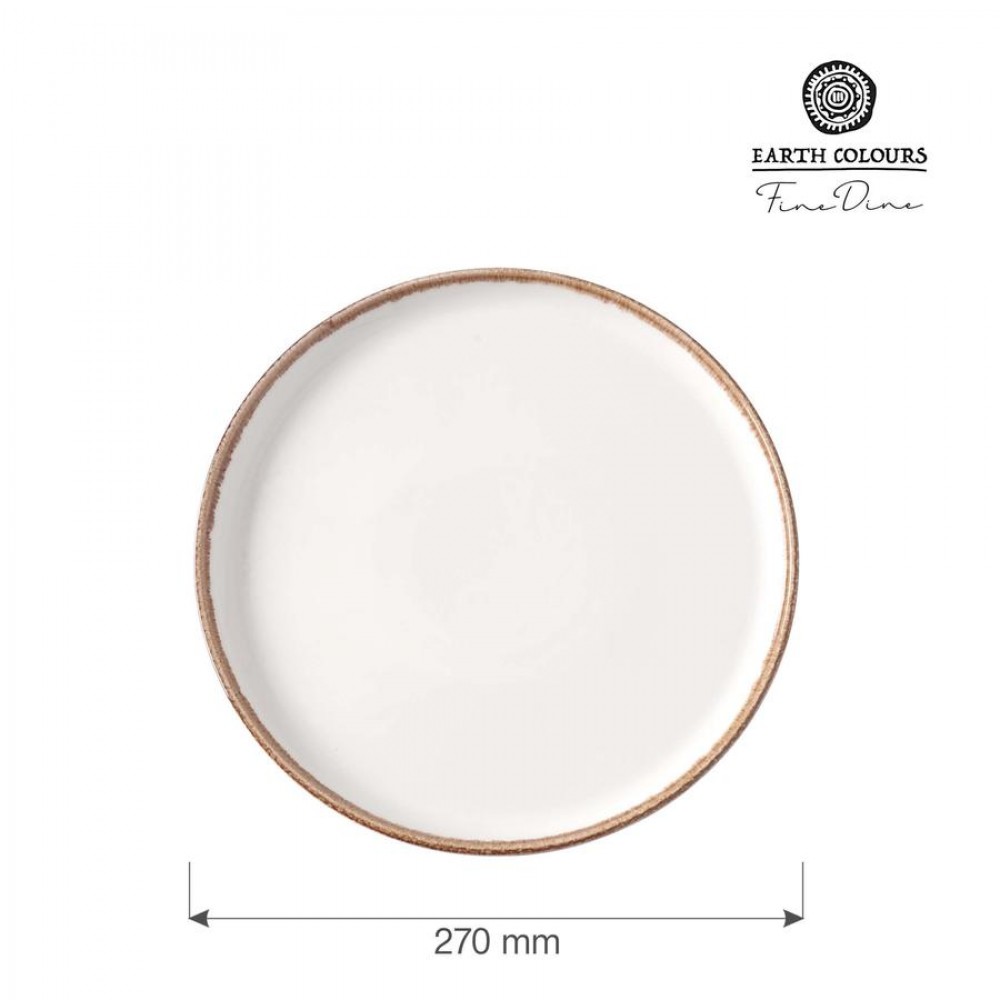 Vanilla vegan lapostányér 27 cm