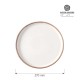 Vanilla vegan lapostányér 27 cm