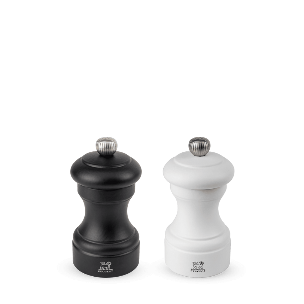 Peugeot Bistro szett, só- és borsőrlő, fekete-fehér, 10 cm