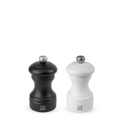 Peugeot Bistro szett, só- és borsőrlő, fekete-fehér, 10 cm