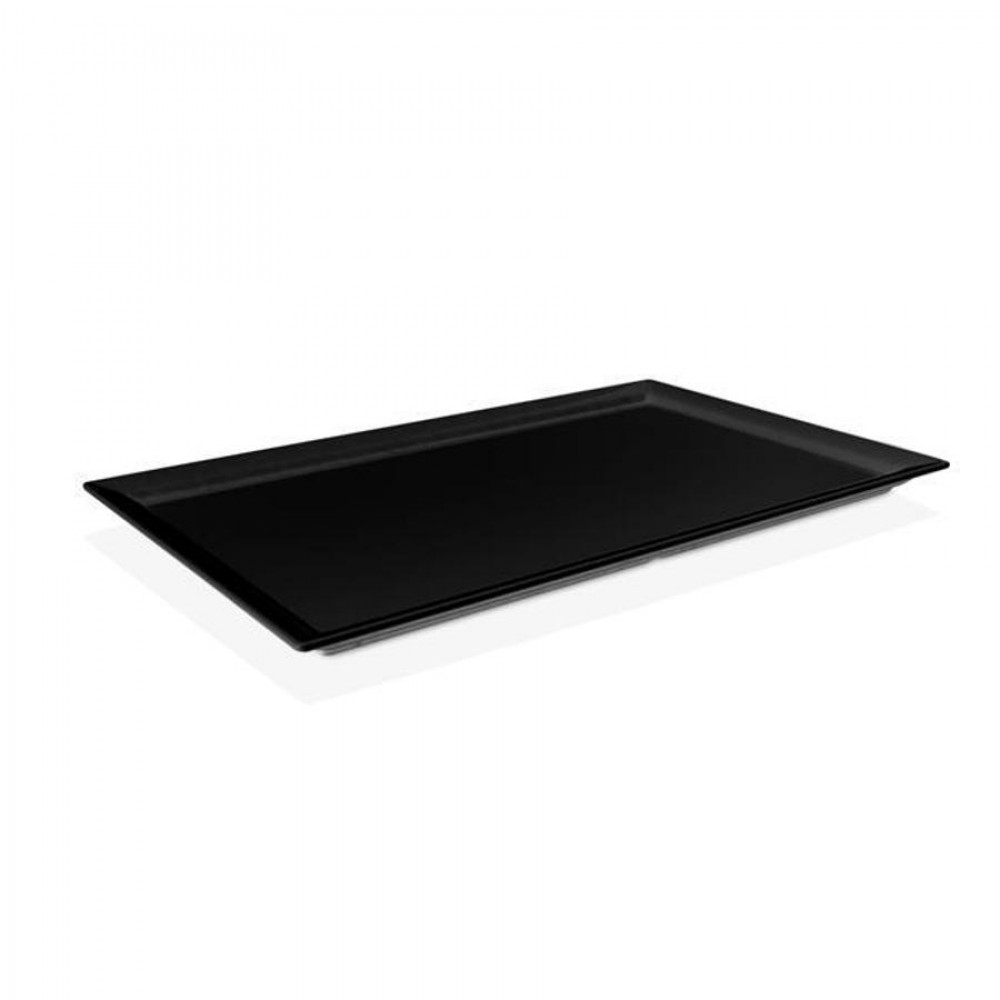 Melamin fekete GN 1/3 méretű tálca, 325x176x30 mm