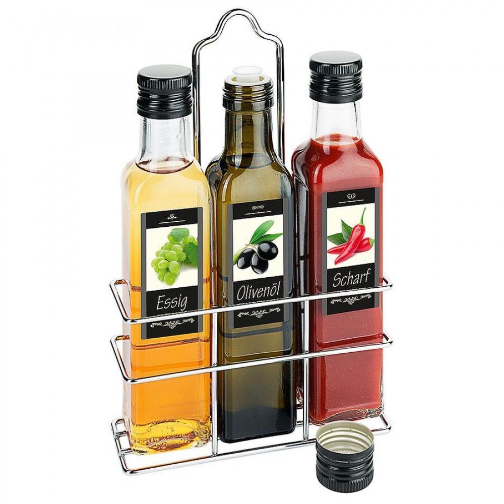 Olaj - ecet - szósz szett - 2728-as széria - üvegekkel, 3 x 250 ml