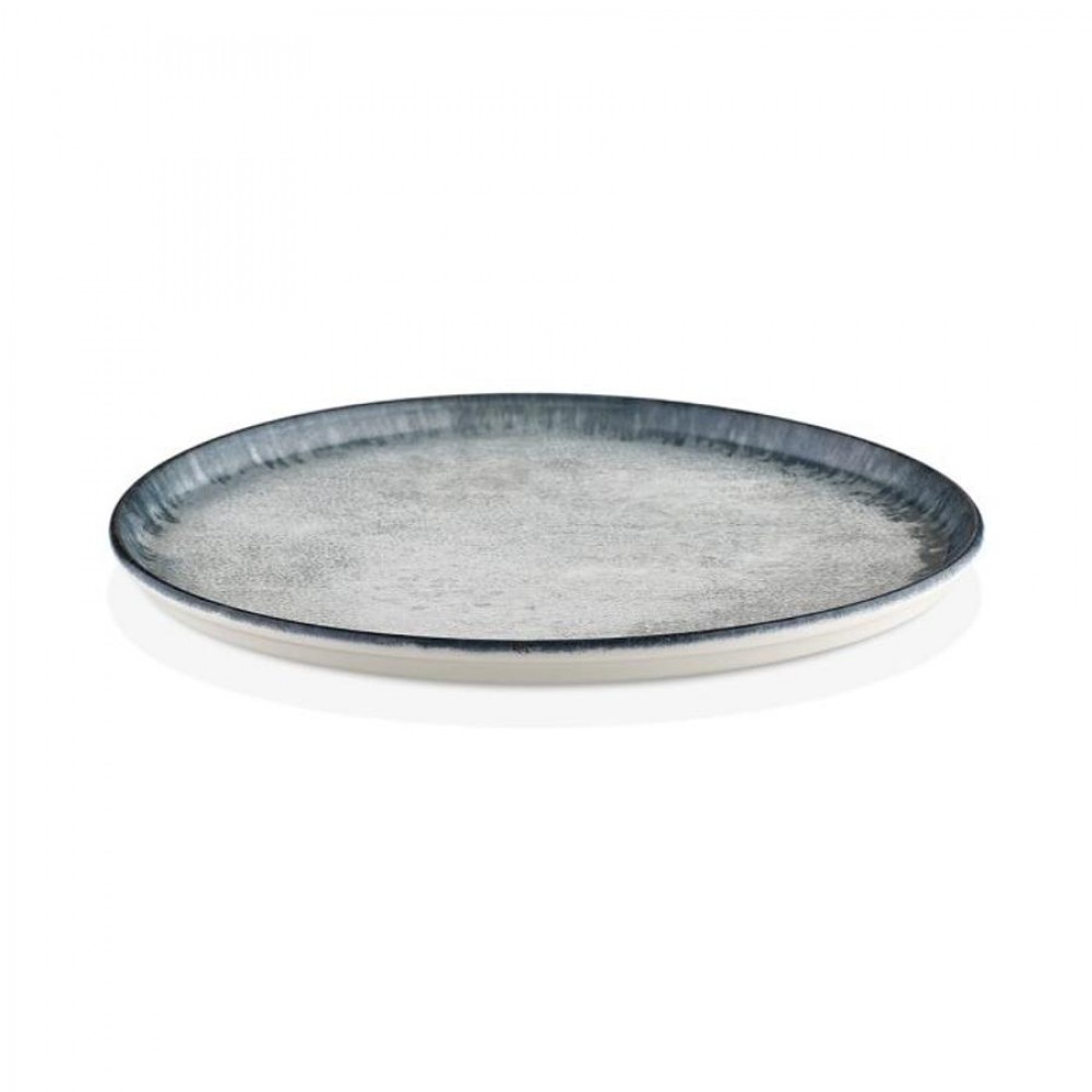 Smooth vegan terítéktányér 25 cm, kék