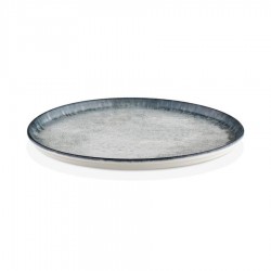 Smooth vegan terítéktányér 25 cm, kék