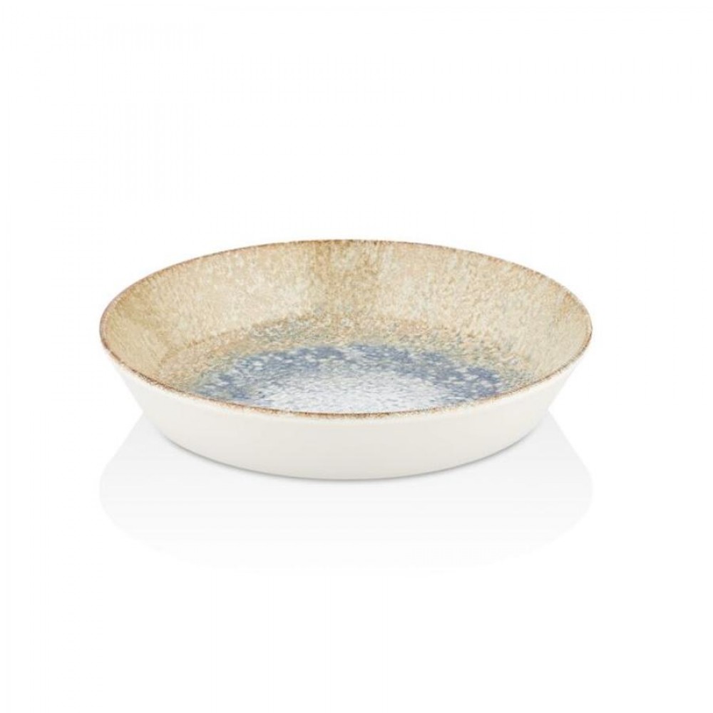 Smooth vegan tál 13 cm, sárga - kék