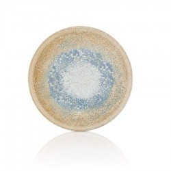 Smooth vegan couvert tányér 16 cm, sárga - kék