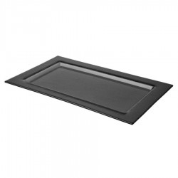 Vetro GN 1/1-es fekete üvegtálca - 530 x 325 mm