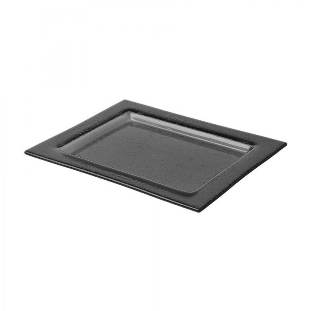 Vetro GN 1/2-es fekete üvegtálca - 325  x 265 mm