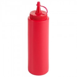 ABM szószospalack 0,25 L piros 