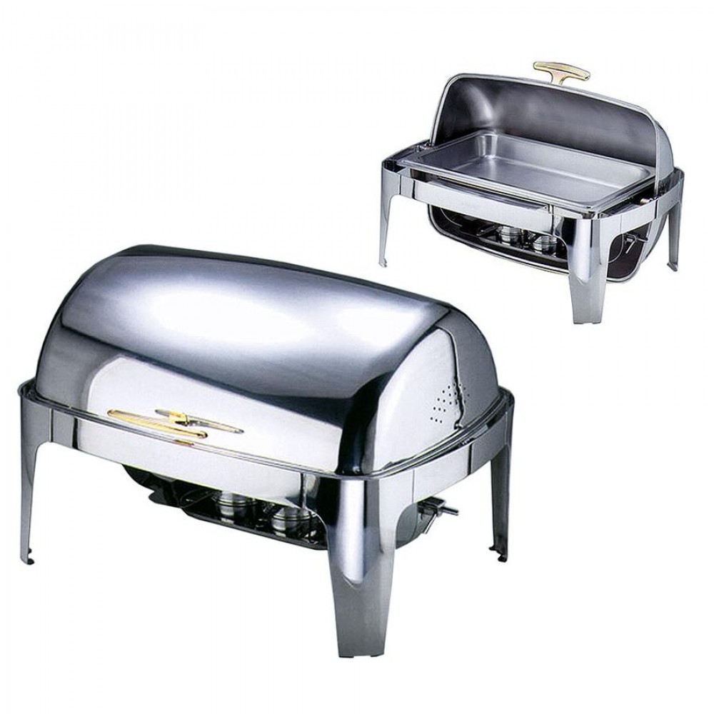 Pasztás chafing GN 1/1 roll top fedővel