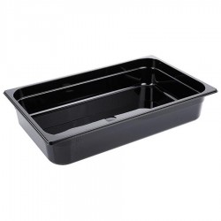 Fekete polikarbonát GN 1/1-es edény 100 mm mély