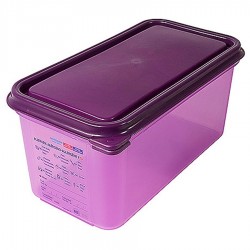 Allergének tárolására készült GN 1/3-os edény, 150 mm mély, 6 L