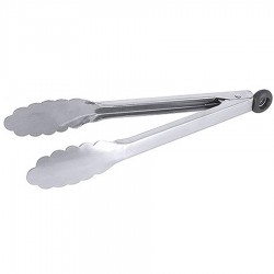 Kagylófejű csipesz, gumiakasztóval 23 cm