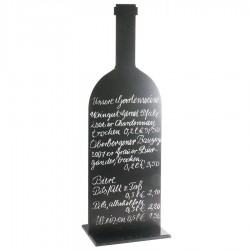 Kültéri palackformájú menütábla, 105 x 35 cm