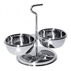 Snackállvány két tállal 22 cm