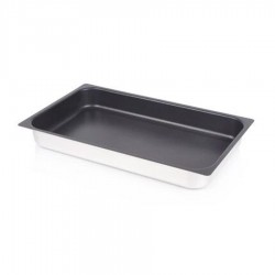 Tepsi rozsdamentes acélból, GNAT széria - 2,5 L tapadásmentes bevonattal 53 x 32,5 cm, GN 1/1, 2 cm