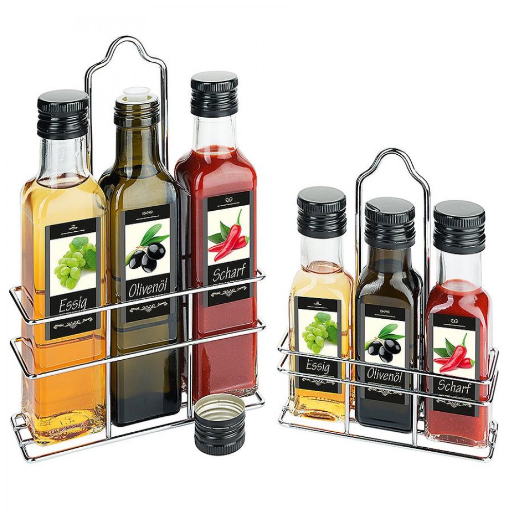 Olaj - ecet - szósz szett üvegekkel - 2728-as széria - 3 x 100 ml