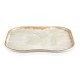 Smooth vegan négyzettányér 33 x 33 cm, sárga