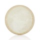 Smooth vegan terítéktányér 25 cm, sárga
