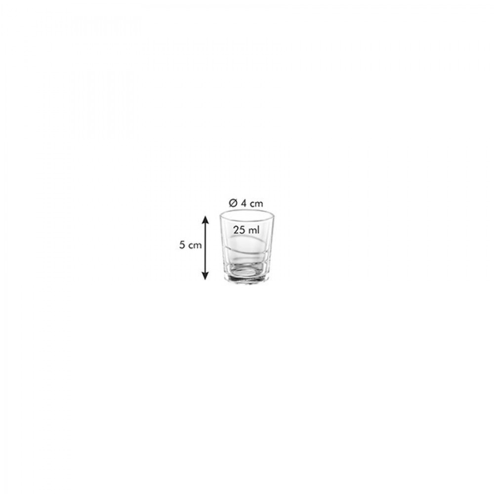 myDRINK pálinkás pohár 25 ml, 6 db