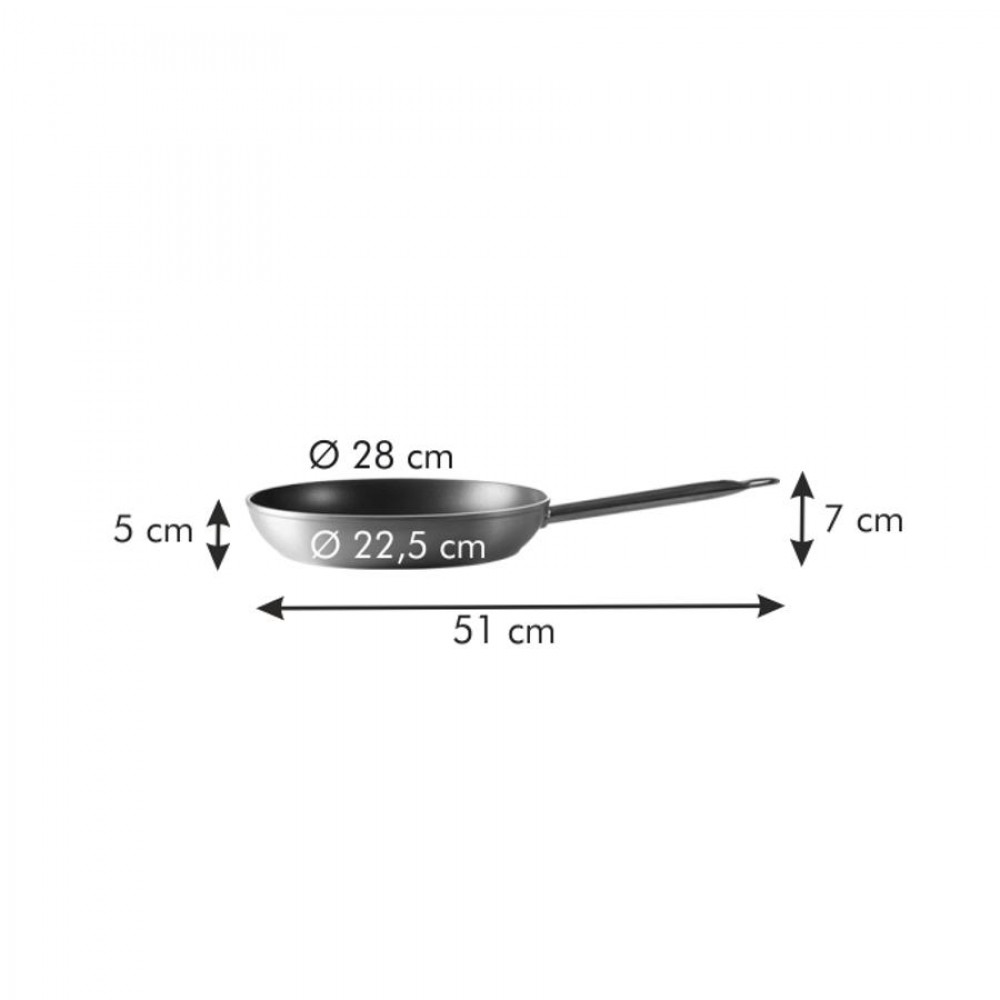 GrandCHEF Serpenyő o 28 cm, hosszú nyelű
