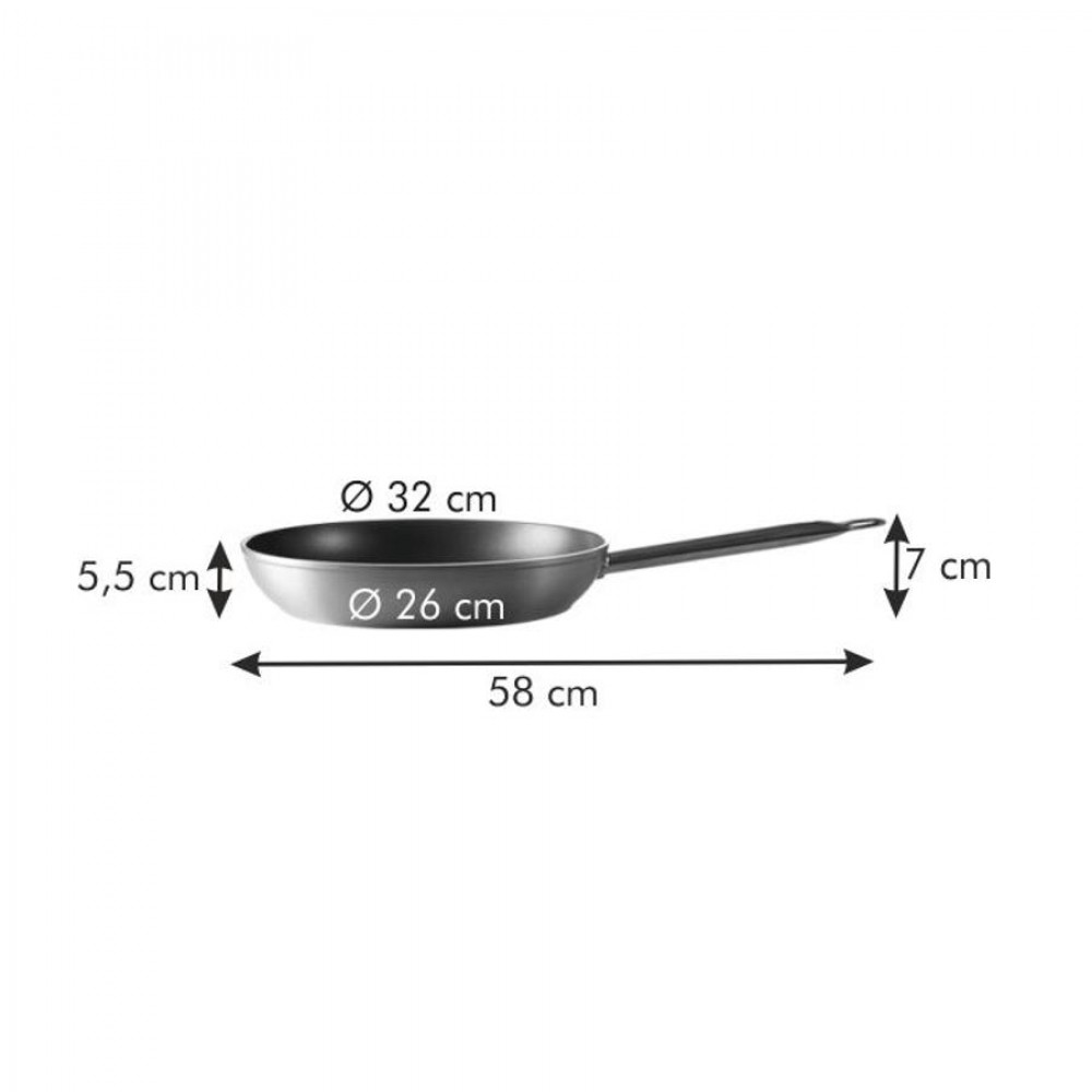 GrandCHEF serpenyő o 32 cm, hosszú nyél