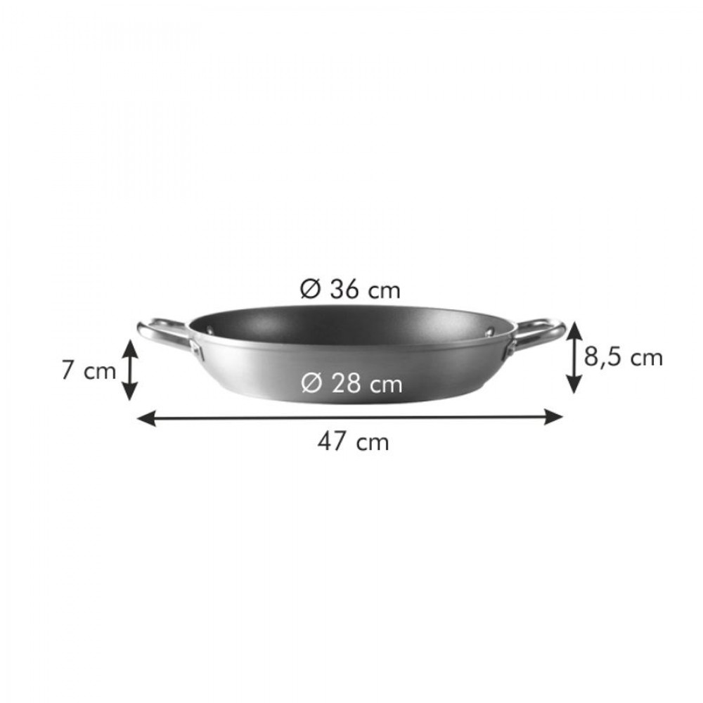GrandCHEF Serpenyő o 36 cm, kétfülű