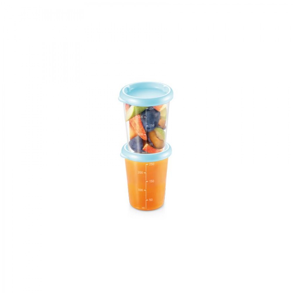 PAPU PAPI ételt.doboz, 250 ml, 2 db, kék