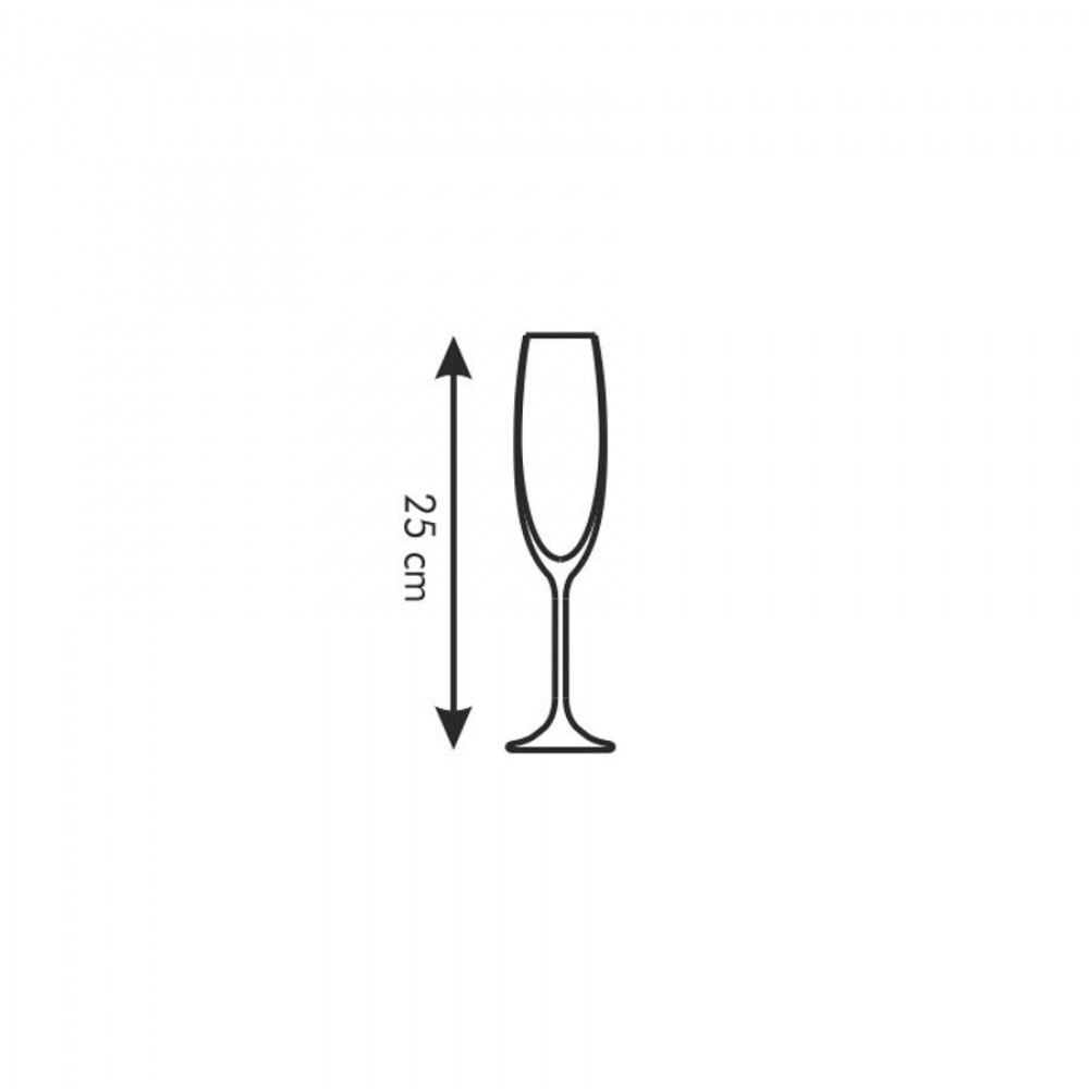 SOMMELIER pezsgőspohár 210 ml, 6 db