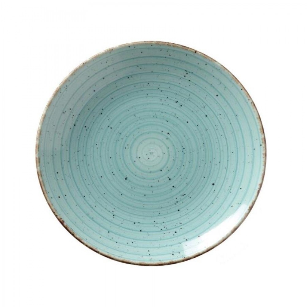 Türkiz desszerttányér 21 cm