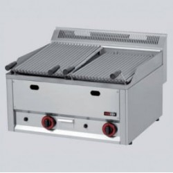 RM GASTRO GÁZÜZEMŰ ASZTALI LÁVAKÖVES ROSTLAP (DUPLA)