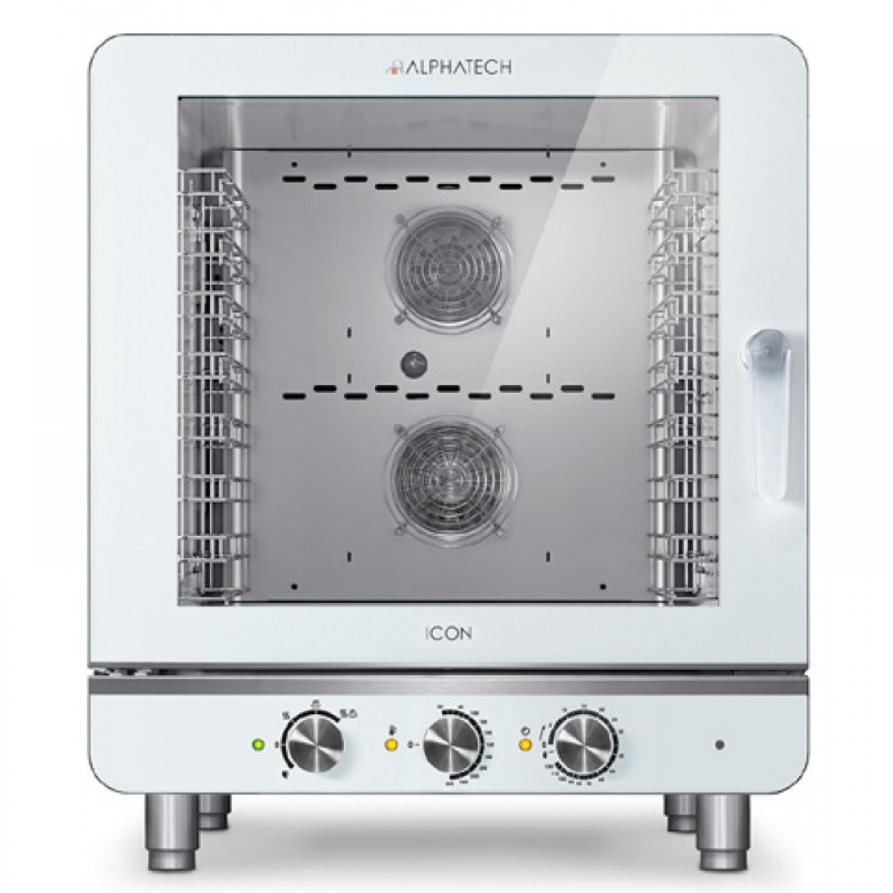 ALPHATECH ICON 7 TÁLCÁS GÁZÜZEMŰ KOMBISÜTŐ, MANUÁLIS VEZÉRLÉS