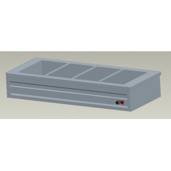 ASZTALI 4×GN1/1 MELEGENTARTÓ PULT