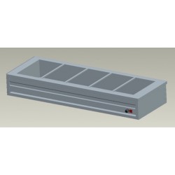 ASZTALI 5×GN1/1 MELEGENTARTÓ PULT