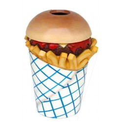 Hamburger alakú szemetes (CRI-053)