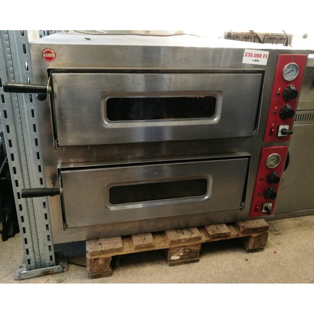 2 aknás elektromos pizzakemence