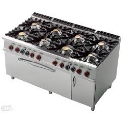 LOTUS 8 NYÍLTLÁNGOS GÁZTŰZHELY  GN 3/1 ELEKTROMOS STATIKUS SÜTŐV